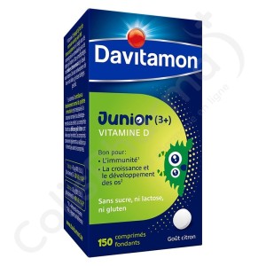 Davitamon Vitamine D Junior Citron - 150 comprimés