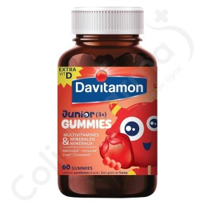 Davitamon Junior Gummies Aardbei - 60 gummies