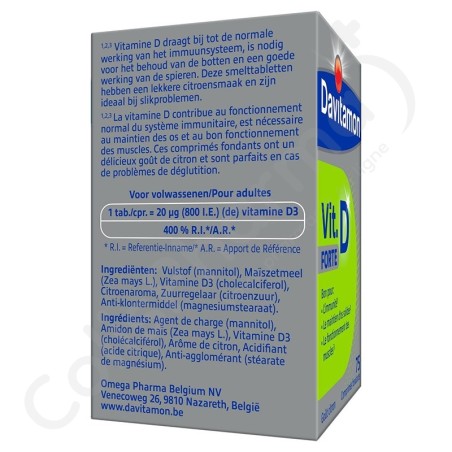 Davitamon Vitamine D Forte - 75 comprimés