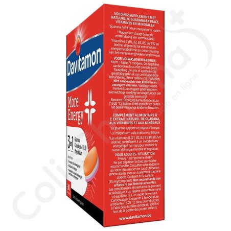 Davitamon More Energy 3 in 1 - 30 tabletten