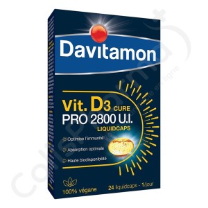 Davitamon Vitamine D3 Cure - 24 capsules