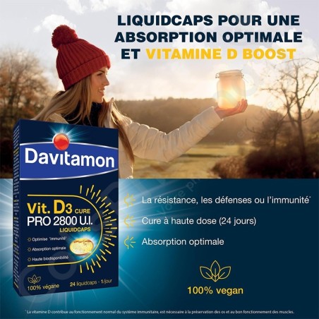 Davitamon Vitamine D3 Cure - 24 capsules