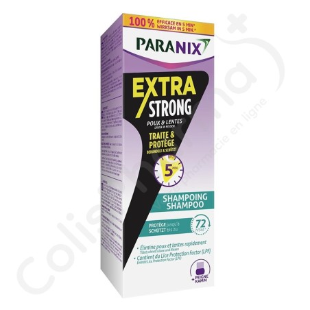Paranix Shampoo Extra Strong - 200 ml + Kamm