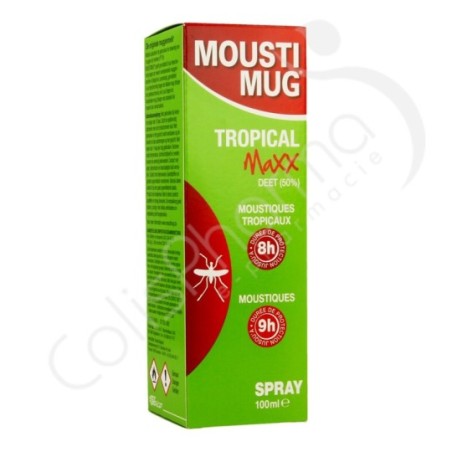 Moustimug Tropical Maxx Spray 50% DEET - 100 ml
