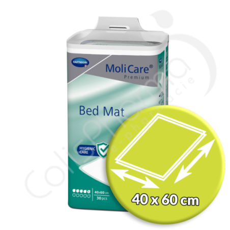 Molicare Bed Mat 5 Druppels 40 x 60 cm - 30 onderleggers