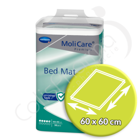 Molicare Bed Mat 5 Gouttes 60 x 60 cm - 30 alèses