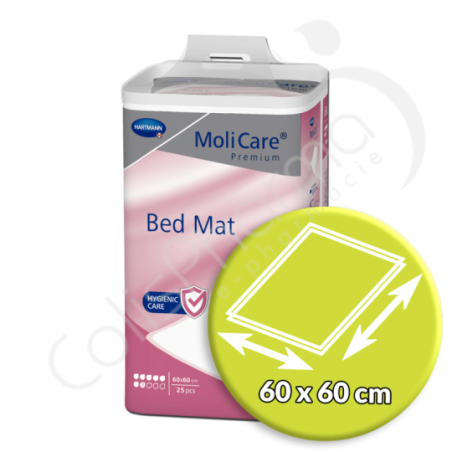 Molicare Bed Mat 7 Druppels 60 x 60 cm - 25 onderleggers