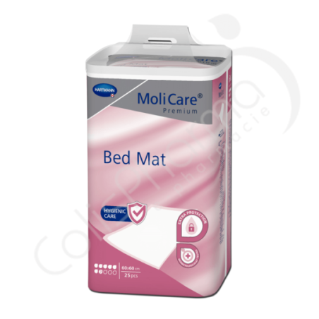 Molicare Bed Mat 7 Gouttes 60 x 60 cm - 25 alèses