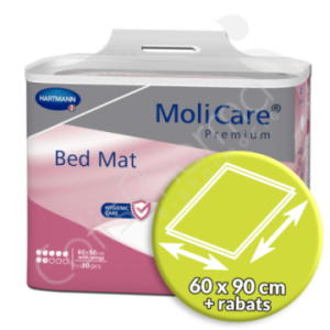 Molicare Bed Mat 7 Gouttes 60 x 90 cm avec rabats - 30 alèses