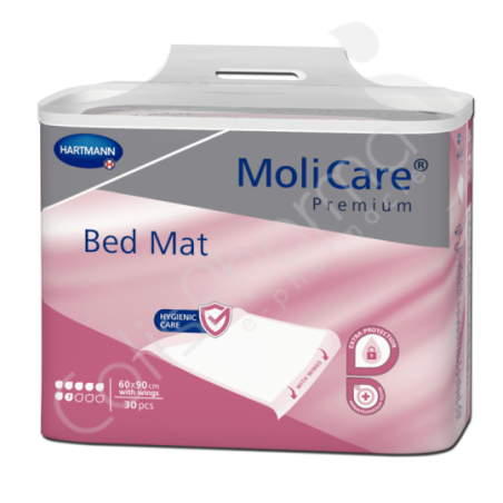 Molicare Bed Mat 7 Gouttes 60 x 90 cm avec rabats - 30 alèses