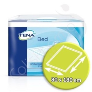 Tena Bed Plus Bordable 80 x 180 cm - 20 onderleggers met instopstroken