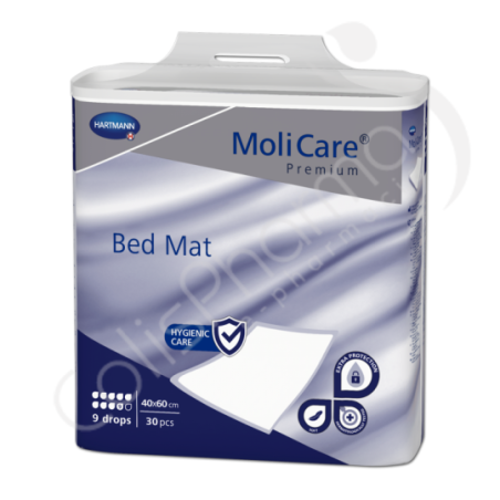 Molicare Bed Mat 9 Druppels 40 x 60 cm - 30 onderleggers