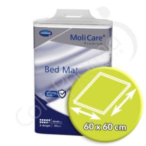 Molicare Bed Mat 9 Druppels 60 x 60 cm - 30 onderleggers