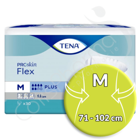Tena Flex Plus Medium - 30 changes avec ceinture
