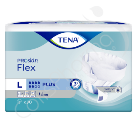 Tena Flex Plus Large - 30 changes avec ceinture