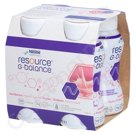 Resource G-Balance Fraise - 4x200 ml