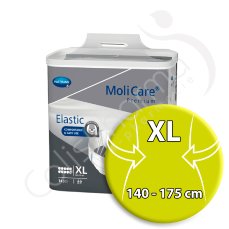 Molicare Elastic 10 Gouttes Extra Large - 14 changes complets