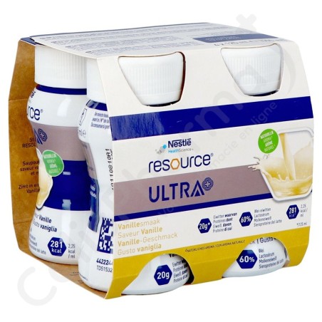 Resource Ultra+ Vanille - 4x125 ml Resource Ultra+ Vanille - 4x125 ml