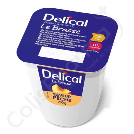 Delical Dessert Le Brassé Perzik - 4x200 g