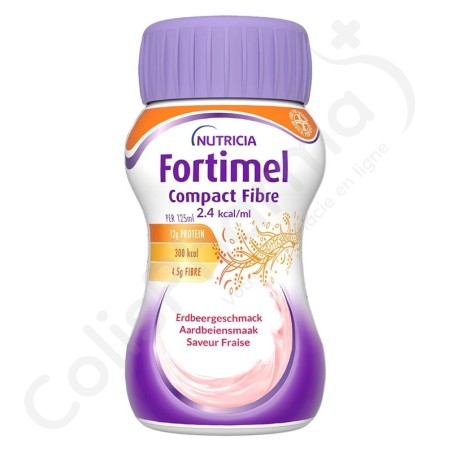 Fortimel Compact Fibre Aardbei - 4x125 ml
