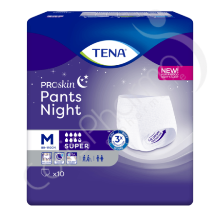 Tena Pants Night Super Medium - 10 pants