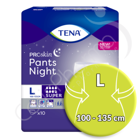 Tena Pants Night Super Large - 10 pants