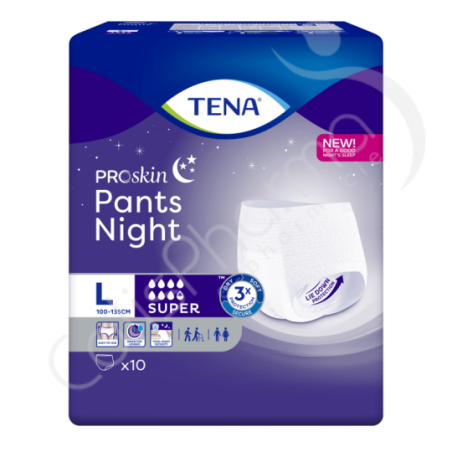 Tena Pants Night Super Large - 10 pants