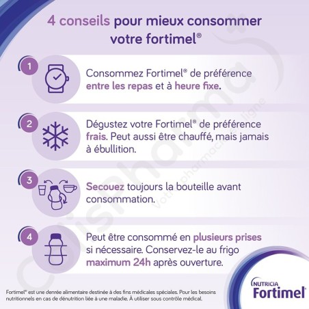 Fortimel Compact 2.4 kcal Vanille - 4x125 ml