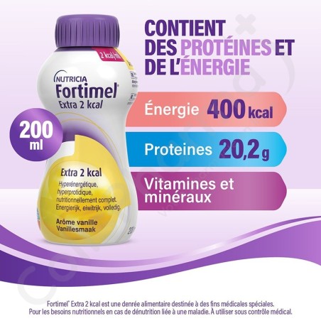 Fortimel Extra 2 kcal Abrikoos - 4x200 ml