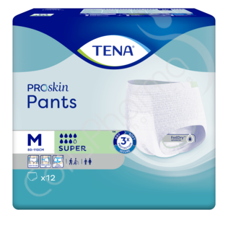 Tena Pants Super Medium - 12 pants