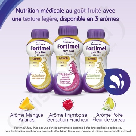 Fortimel Jucy Plus Peer - Vlierbloesem - 4x200 ml