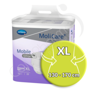 Molicare Mobile 8 Gouttes Extra Large - 14 slips absorbants