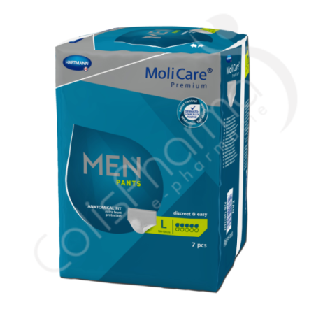 Molicare Men Pants 5 Gouttes Large - 7 pants