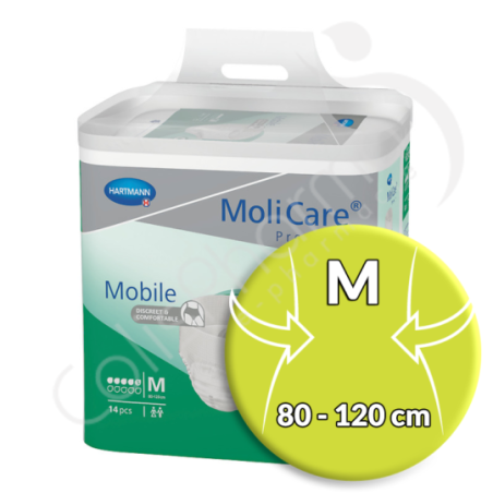 Molicare Mobile 5 Gouttes Medium - 14 slips absorbants