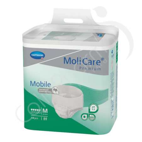 Molicare Mobile 5 Gouttes Medium - 14 slips absorbants