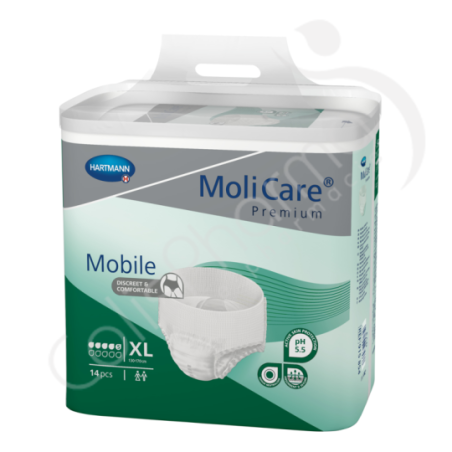 Molicare Mobile 5 Gouttes Extra Large - 14 slips absorbants