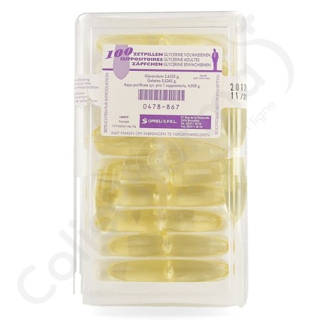 Glycerine Sopreli - 100 zetpillen