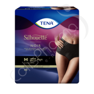 Tena Silhouette Plus Noir Medium - 9 sous-vêtements protecteurs