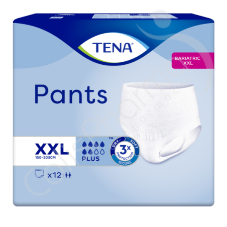 Tena Pants Plus Extra Extra Large - 12 pants