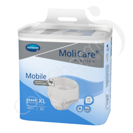 Molicare Mobile 6 Gouttes Extra Large - 14 slips absorbants