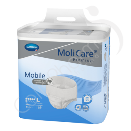 Molicare Mobile 6 Druppels Large - 14 incontinentiebroekjes