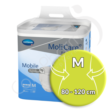 Molicare Mobile 6 Gouttes Medium - 14 slips absorbants