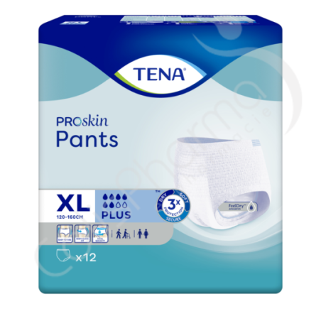 Tena Pants Plus Extra Large - 12 pants