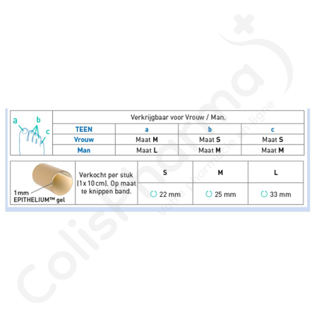 Epitact Digitubes Medium - Protège-orteil de 10 cm à découper