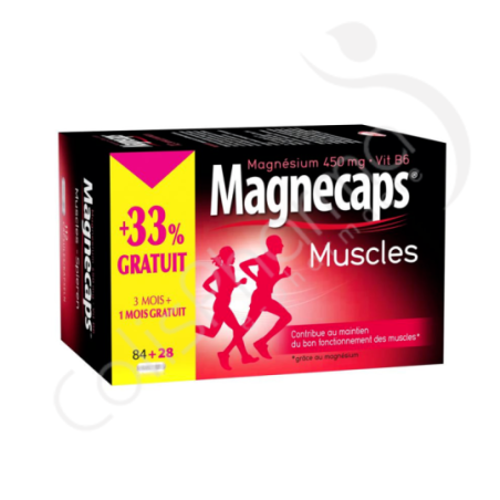 Magnecaps Muscles - 84 capsules + 28 gratuites