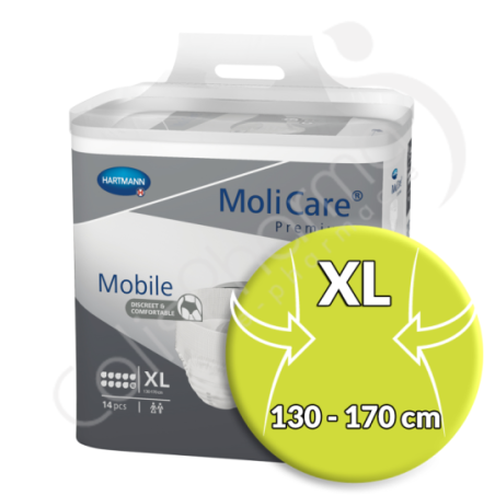 Molicare Mobile 10 Druppels Extra Large - 14 incontinentiebroekjes