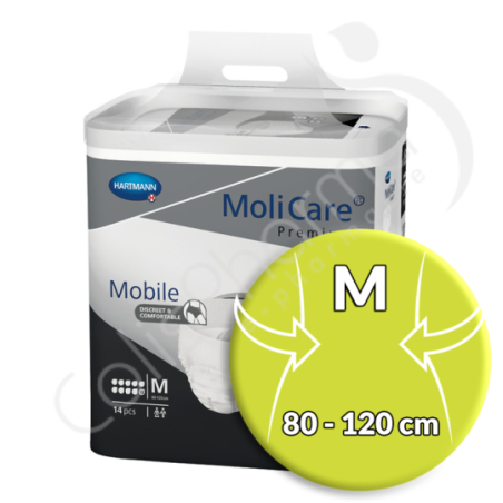 Molicare Mobile 10 Gouttes Medium - 14 slips absorbants