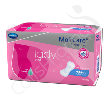 Molicare Lady Pad 3,5 Druppels - 14 incontinentieverbanden