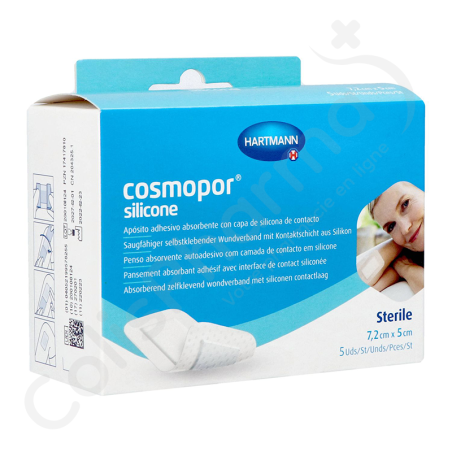 Cosmopor Silicone Selfcare 5 x 7,2 cm - 5 steriele verbanden