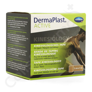 DermaPlast Active Kinesio Tape Beige 5 x 5 cm - 1 stuk